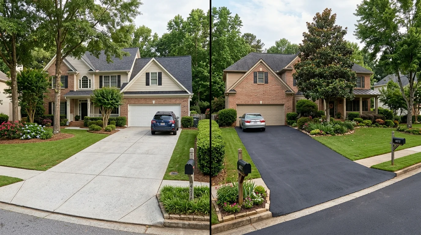 Concrete vs Asphalt vs Pavers: Marietta Driveway Guide