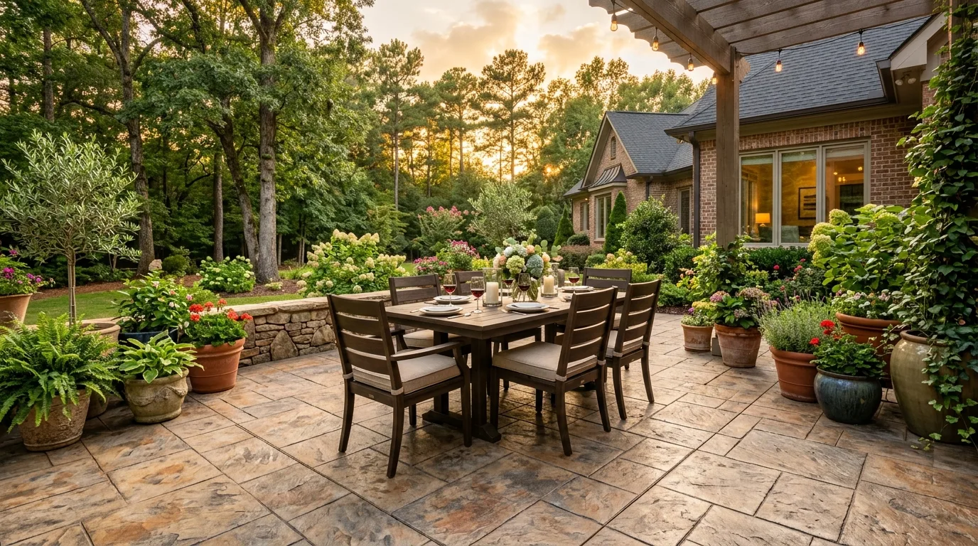Stamped Concrete Patio Ideas for Marietta Homes