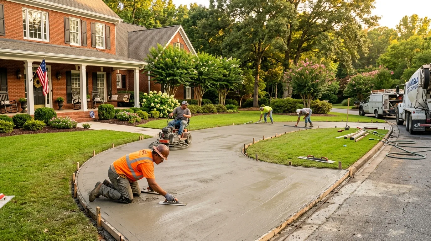 Professional concrete services in Marietta, Georgia